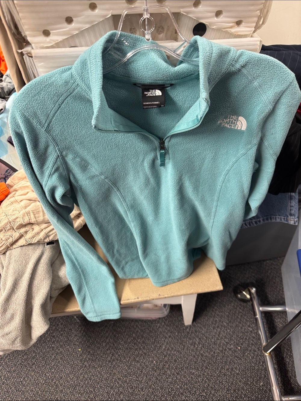 North face quarter zip fleece sweatshirt xs // 082758
